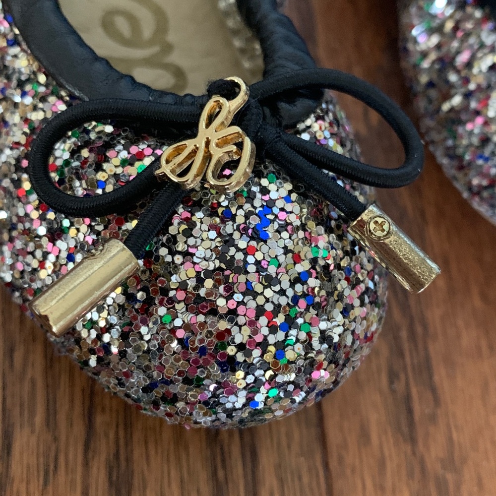 Glitter Sam Edelman Felicia Ballet Flats - Picture 3 of 17